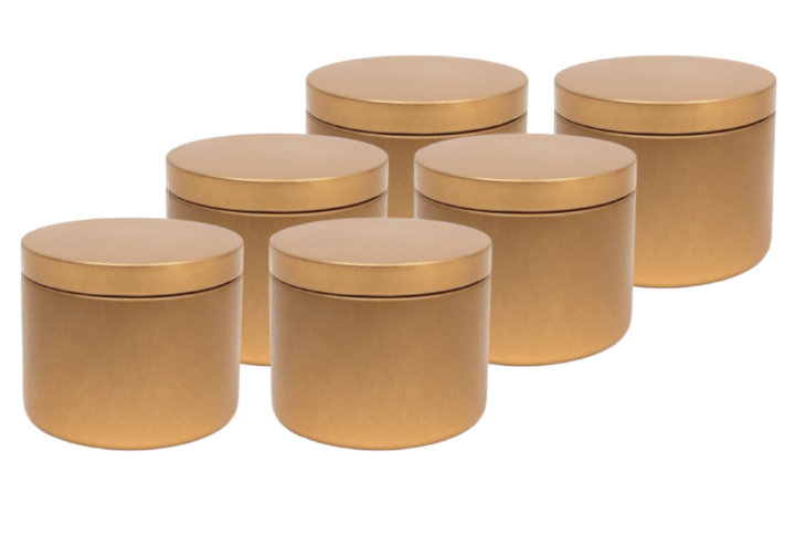 Candle making tins