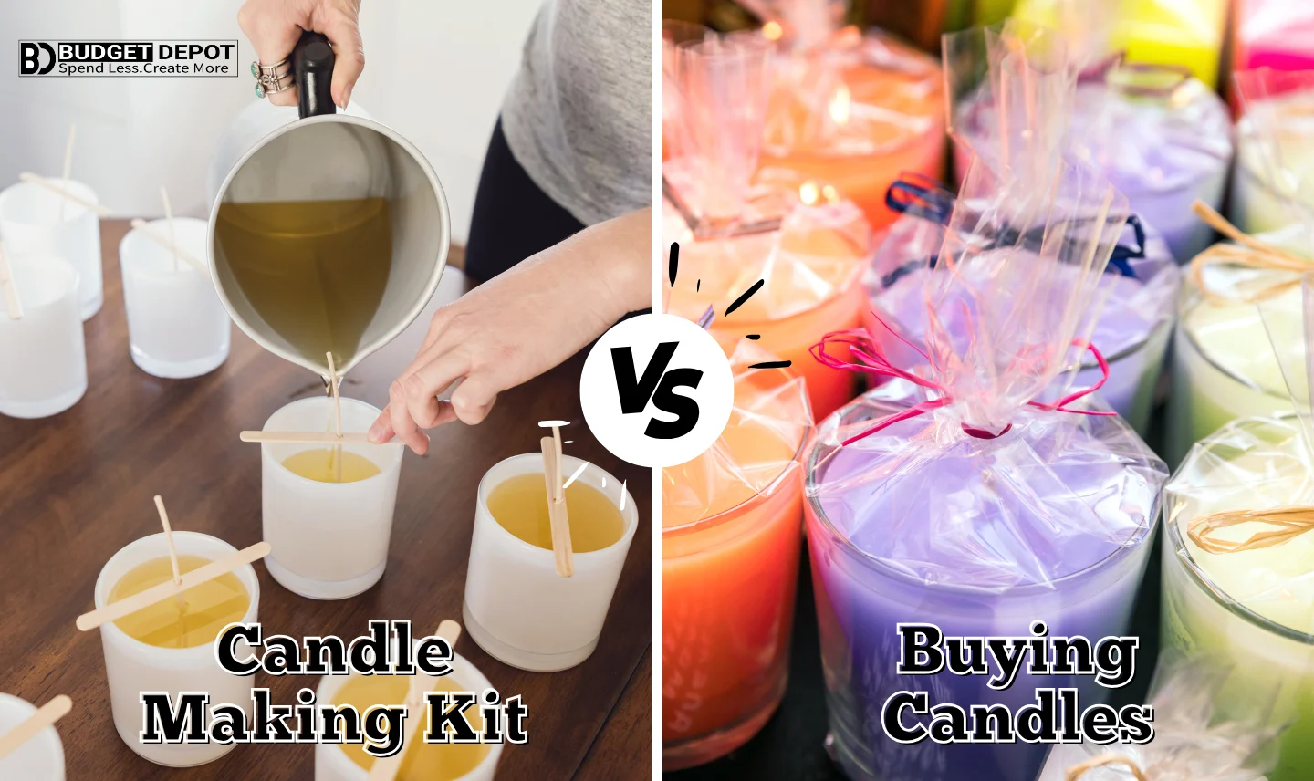 candle making kit vs buying candles